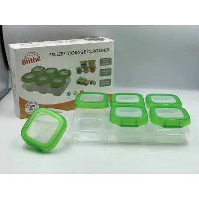 blithe baby reusable food storage container freezer cubes cube cup tray set plastic blocks safe bags holder
