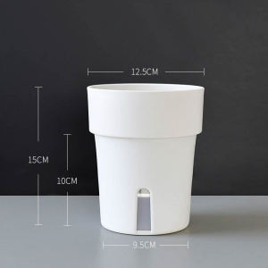 Self Watering Pots for Indoor Planters Plastic Self Watering Planter Pot Garden Flower Pots with Water Level Indicator