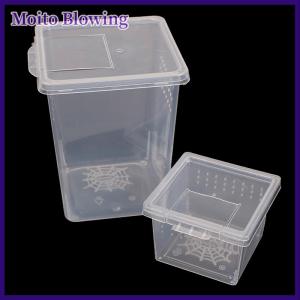 Moito Plastic Insect Spider Habitat Feeding Box Case Container Tank Transport Case Toy