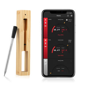Wireless Smart Meat Thermo-meter For BBQ Bluetooth Meat Therm-ometer 150 Feet Meat Grill Therm-ometer With APP