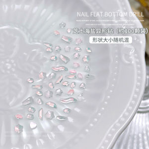 100pcs Mixed Mini Flat Nail Art Crystal Diamond Jewelry / Mixed Color Nail Art Jewelry / Nail accessories100颗迷你异形水晶平底彩钻饰