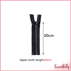 ซิปเสื้อ กระเป๋า ซิปเรซิน ทนต่อการสึกหรอ ดึงมือเรียบ ยิ่งใช้ยิ่งเนียน 1 ชิ้น black zipper Sweet Belly