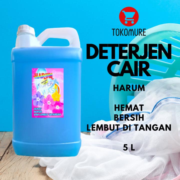 Sabun Cuci Pakaian Laundry Cair 5 Liter Deterjen Cair Laundry 5 Liter Murah Promo