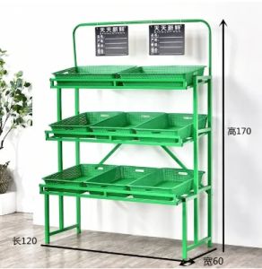 【COD】8 plastic frame trays supermarket shelves support frame fruit vegetable display racks