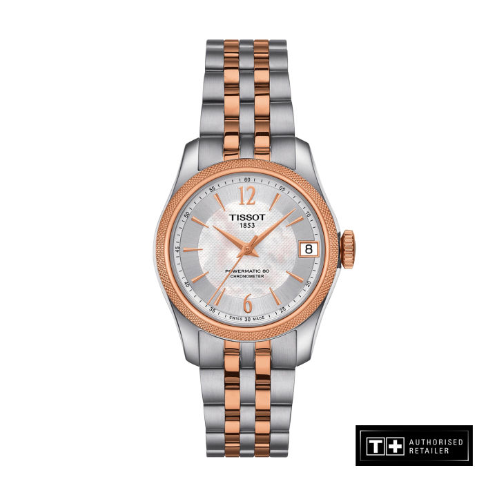 TISSOT Ballade Powermatic 80 COSC Lady Grey Rose Gold 5N