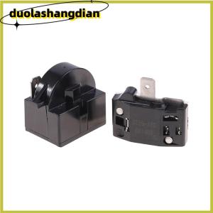 [Duola] 2PCS QP2-4.7 PTC Starter Relay 1 Pin Refrigerator Starter Relay And 6750C-0005P Refrigerator Overload Protector