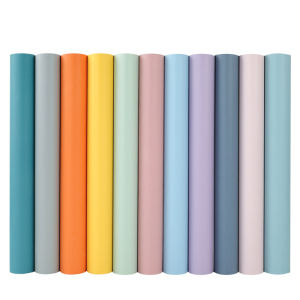 【SG Stock】Macaron Color Waterproof Self-Adhesive Wallpaper PVC Peel and Stick Wall Sticker