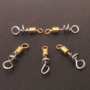 ADREE 20pcs Xoay xoắn ốc Khóa xoay câu cá Thép không gỉ Thiết kế nhanh chóng và tiện lợi Móc câu cá Chống gỉ Chống ăn mòn Phụ Kiện Câu Cá Câu cá nước mặn