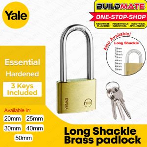 YALE Essential Series Hardened Long Shackle Br Padlock Pad lock SOLD PER PIECE 100% ORIGINAL
