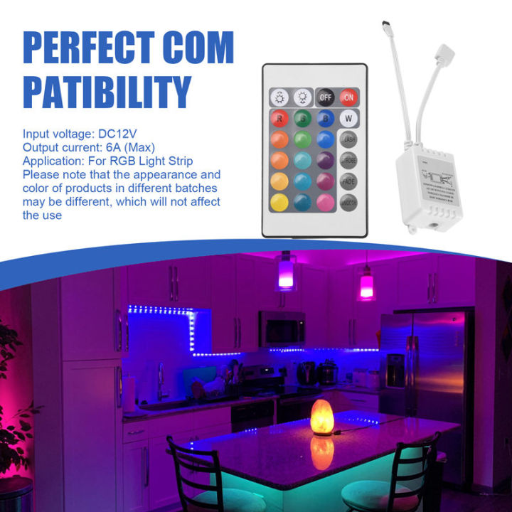 Requisite 24 Keys Remote Control+ LED Controller RGB Control Box DC12V ...
