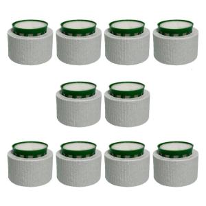 10Pcs Ceramic Aquarium Stabilizers Aquarium Water Fixed Rings with Cotton Lining and Basket For Decoration