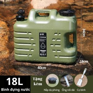 Bình đựng nước 5L/10L/12L/18L/25L can chứa nước tặng kèm nắp dự phòng nhỏ + ống nối dài + bàn chải