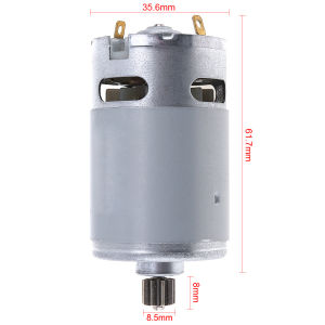 RS550 Motor DC 19500 RPM 21V dengan Dua Kecepatan 12/9 Gigi dan Gear Box Torsi Tinggi untuk Bor Listrik/Obeng