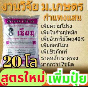 20kg สูตรใหม่ ดินปลูกออร์แกนิค สูตรเพิ่มความโปร่งด้วยใบก้ามปูหมักชีวภาพ งานวิจัย ม.เกษตร กำแพงแสน โรงผักสองตี๋ ออแกนิก100%