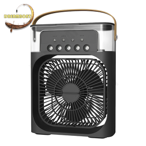 (รับประกัน พร้อมส่งจากทม)3 in 1 พัดลม USB fan มินิพัดลมแบบพกพาความชื้นป้องกันการอบแห้งเครื่องฟอกอากาศสเปรย์คูลเลอร์ที่มี ไฟ LED 7 สี