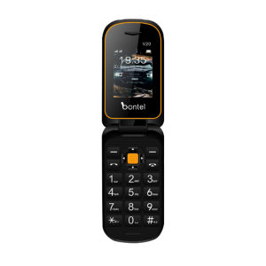 Bontel V20 Flip Mobile Phone 1000mAh Dual Sim with MP3 MP4 Wireless FM Radio Bontel Mobile by Telego
