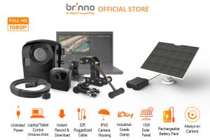 [ULTIMATE TIME LAPSE SOLUTION] Brinno BCC2000PLUS with Solar Power Kit (Unlimited Battery Supply with Solar Power) | HDR & Full HD 1080P | Solar Power & 12600mAh Rechargeable Battery Kit | 32ft Long Data Cable | ALL-IN-ONE Bundle Set