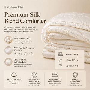 🇲🇾 Ready Stock Premium Silk Blend Comforter | Mulberry Silk Quilt | Hotel Quality Soft & Fluffy Blanket | 200×230cm