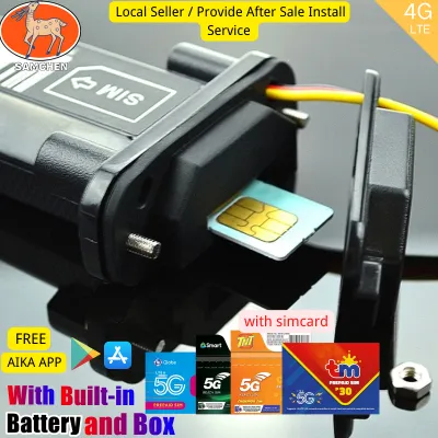 Samchen 4G waterproof GPS Tracker for car motorcycle real time tracking with built-in battery GPS Tracking device for car GPS Trakcer for motorcycle lifetime free app to use gps tracker for Honda/Toyota/Mazda/Suzuki cars
