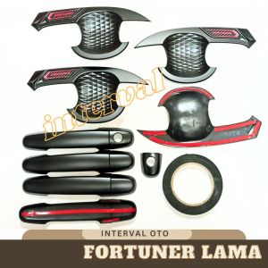 Paket Outer Handle Pegangan Pintu Mobil Fortuner 2005-2015 Hitam
