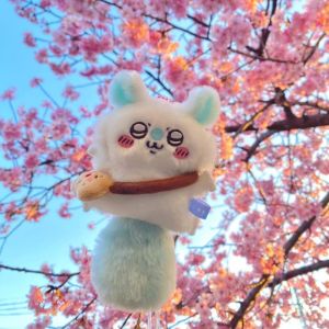 Fluffy Chiikawa Momonga Sang Trọng Móc Khóa Bay Sóc Linh Vật Mặt Dây Chuyền Anime Dễ Thương Nhồi Bông Túi Đồ Chơi Phụ Kiện Quà Tặng Cho Bé Gái