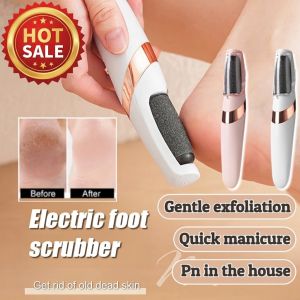 【Smooth Feet Instantly】Electric Foot File Rechargeable Callus Remover Pedicure Tool for Dead Skin Hard Skin Cracked Heels Portable Water-Resistant Electric Foot File Callus Remover Pedicure Tool Foot Care Heel Grinder