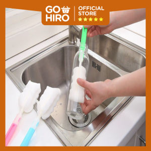 sponge Pembersih Botol Spons Sikat Botol Putih Pembersih Botol Minum Susu Gelas / Spons Botol / Spons Sikat Gelas Tongkat Pembersih Botol Bayi Spon Cleaner Glass Dot Susu Sponge Serbaguna /