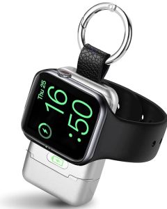 HUOTO Portable Wireless Charger for Apple Watch iWatch Charger 1400mAh Smart KeychainPortable Magnetic iWatch Charger for Apple Watch Series 9/8/7/6/SE/5/4/3/2/1/UItra/UItra 2
