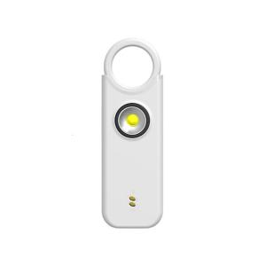 Keychain quốc phòng Nguồn cung cấp đèn flash báo động thiết bị an ninh chống sói báo động 135dB rung cảm ứng báo động sạc