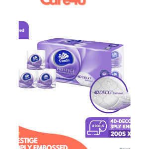 Vinda Prestige 3 Ply 4D-Deco Embossed Toilet Tissue