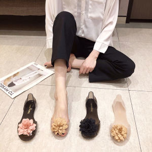 【Vận chuyển nhanh】Melissa cùng mẫu dép nữ trong suốt miệng cá giày đế phẳng 34-41