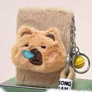 LUNI Capybara double sided mirror Keychain bag pendant good quality plushie keychain and bell