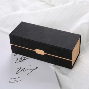 LUMIYA Chống áp lực Hộp đựng kính hai lớp Đơn giản Di động Hộp đựng kính mắt đôi Thời trang Túi đựng kính mát du lịch Dành cho phụ nữ và nam giới
