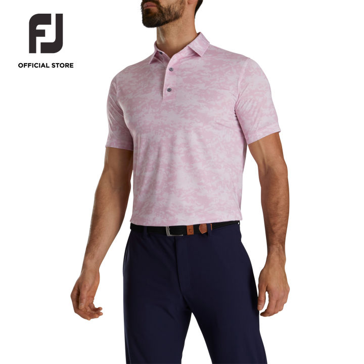 Footjoy Apparel Footjoy Polo Shirt FootJoy Mens Golf Course Doodle