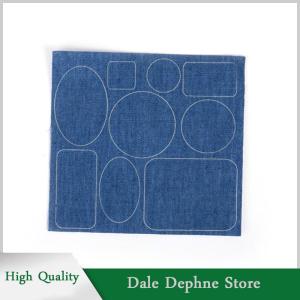 [Dale Dephne] Thickening DENIM self adhesive สติ๊กเกอร์กางเกงยีนส์หลุมตะเข็บซ่อมแพทช์จัดระเบียบ