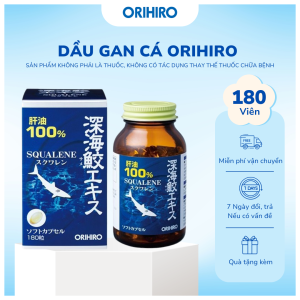 Viên Uống Dầu Cá Orihiro Hỗ Trợ Tăng Cường Sức Khỏe180 Viên - ORIHIRO NHẬT BẢN CHÍNH HÃNG