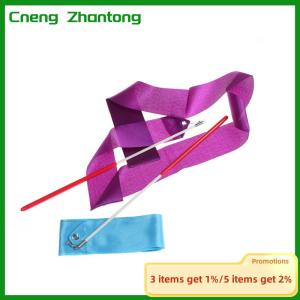 Cneng Gym Dance Ribbon Gymnastics Art Ballet Streamer Twirling Rod Outdoor 2M