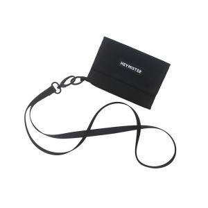 JENL กระเป๋าตังค์พับสามทบเดินทางสำหรับผู้หญิงและผู้ชายRFID การปิดกั้นความปลอดภัยกระเป๋าเงินสำหรับท่องเที่ยวบางพร้อมสายคาดที่คล้องรอบคอ