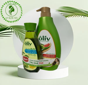 (Kèm hàng tặng) Dầu Gội Ôliu Oliv 650ml Tặng Kèm Sữa Tắm 250ml