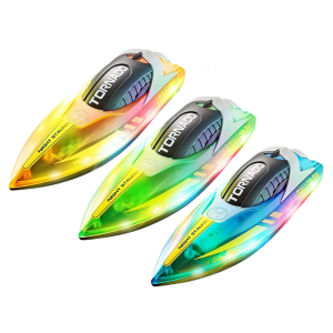 Powerful Motor Speedboat Remote Control Watercraft Toy Model Yacht Fast Ship for Pool and Lake Kid Party Competitive Toy