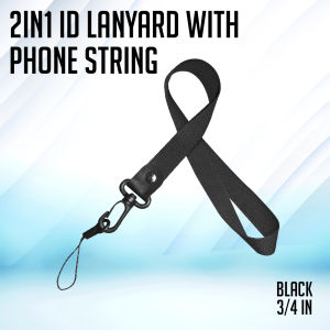 Easyprint 2in1 Detachable Dual-Purpose ID Lace with Phone String 3/4 inch