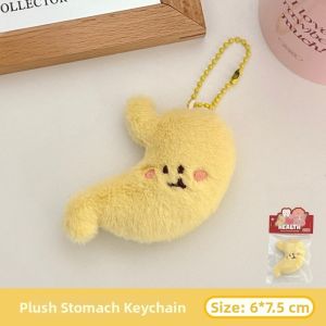 NOWNICE Sáng tạo  dây trang trí ba lô Răng Não Tim Những bộ phận dễ thương Móc khóa búp bê nhồi bông  Gan Dạ Dày  dây chuyền nhồi bông Quà tặng ngày lễ