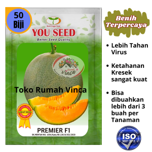 Benih Bibit Melon Super Jumbo Orange PREMIER F1 50 Biji Cap You Seed