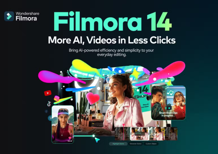 Filmora x V14 โปรแกรม ตัดต่อวิดีโอ ครบวงจร ( win/Mac ) ( ทักแชท Read chat )