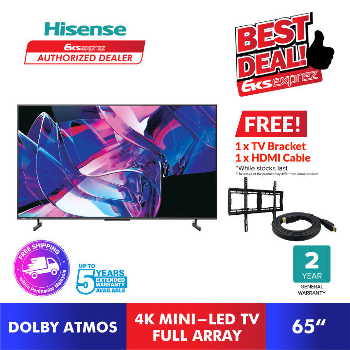 [FREE SHIP + GIFT] Hisense 4K MiniLED TV U7K Series (65") 65U7K with