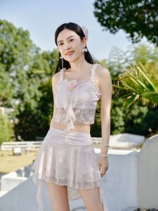 2026 Hot Sale [ Shipped from China ] New womens two-piece swimsuit pure and alluring style strapless fairy-like pure and alluring suitable for beach and hot spring vacations B3