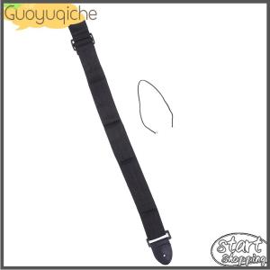 【Guoyuqiche】 68cm-124cm Universal Guitar Strap Adjustable Nylon Guitar Belt with PU Leather
