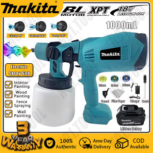 Makita Cordless Electrlc Spray Gun For Painting PalntSprayer Set Portable High Power High PressusreHousehold Tool