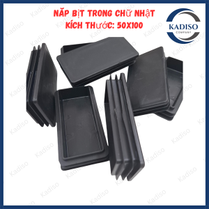 Combo 10 cái Nắp Bịt Trong Chữ Nhật Nhựa Bịt Đầu Ống Hộp Sắt Chân Bàn Ghế Nhiều Kích Thước