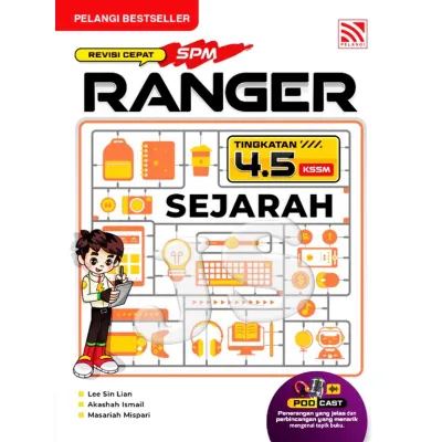 RANGER REVISI CEPAT SPM TINGKATAN 4.5 KSSM 2026 | RANGER QUICK REVISION SPM - BUKU RUJUKAN NOTA BERWARNA - PELANGI